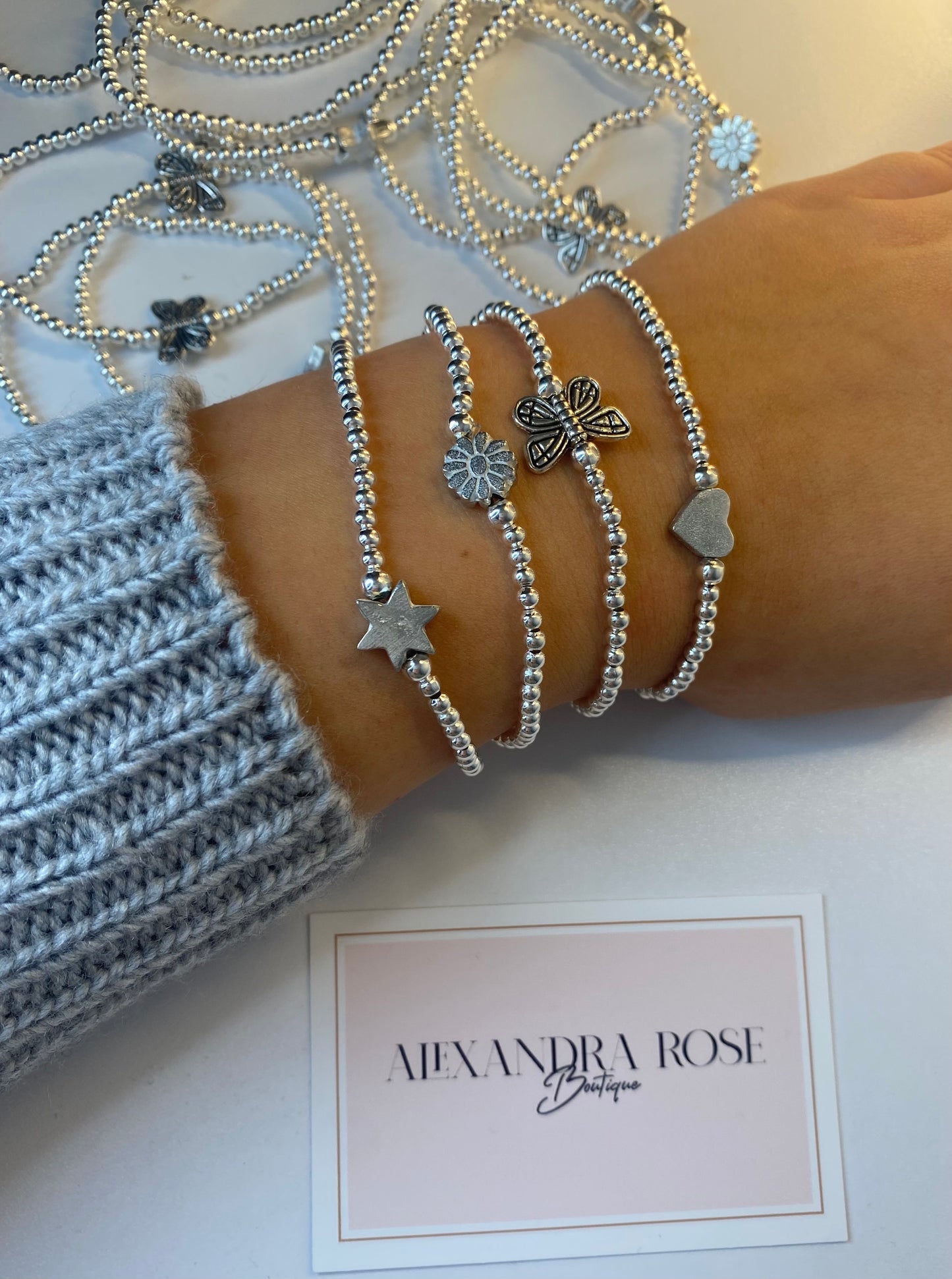 Beaded Bracelet Butterfly