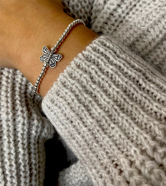 Beaded Bracelet Butterfly